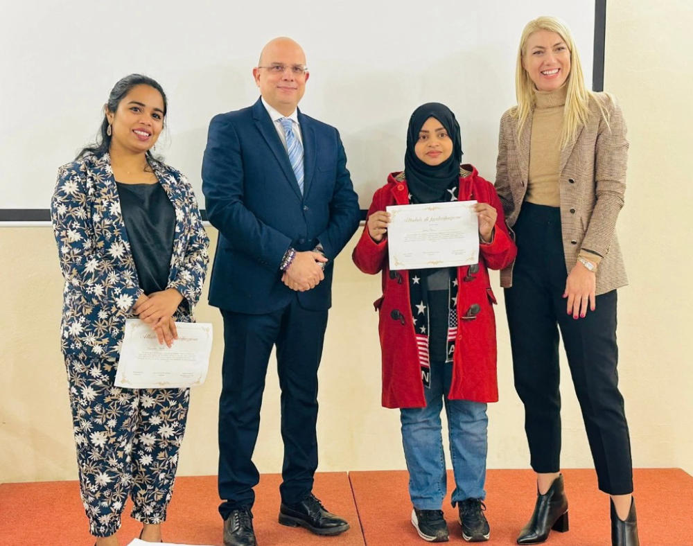 Certificate ceremony
