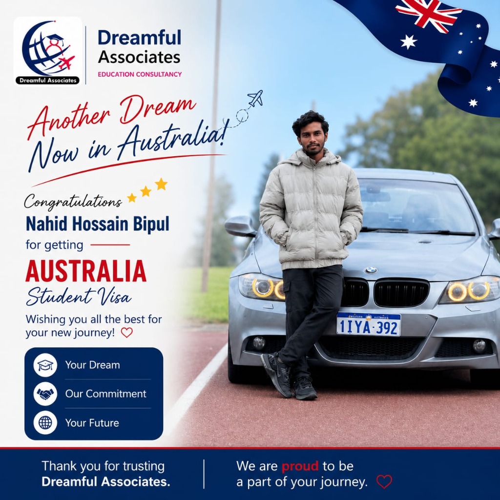 Nahid Hossain Bipul - Australia Student Visa Approved